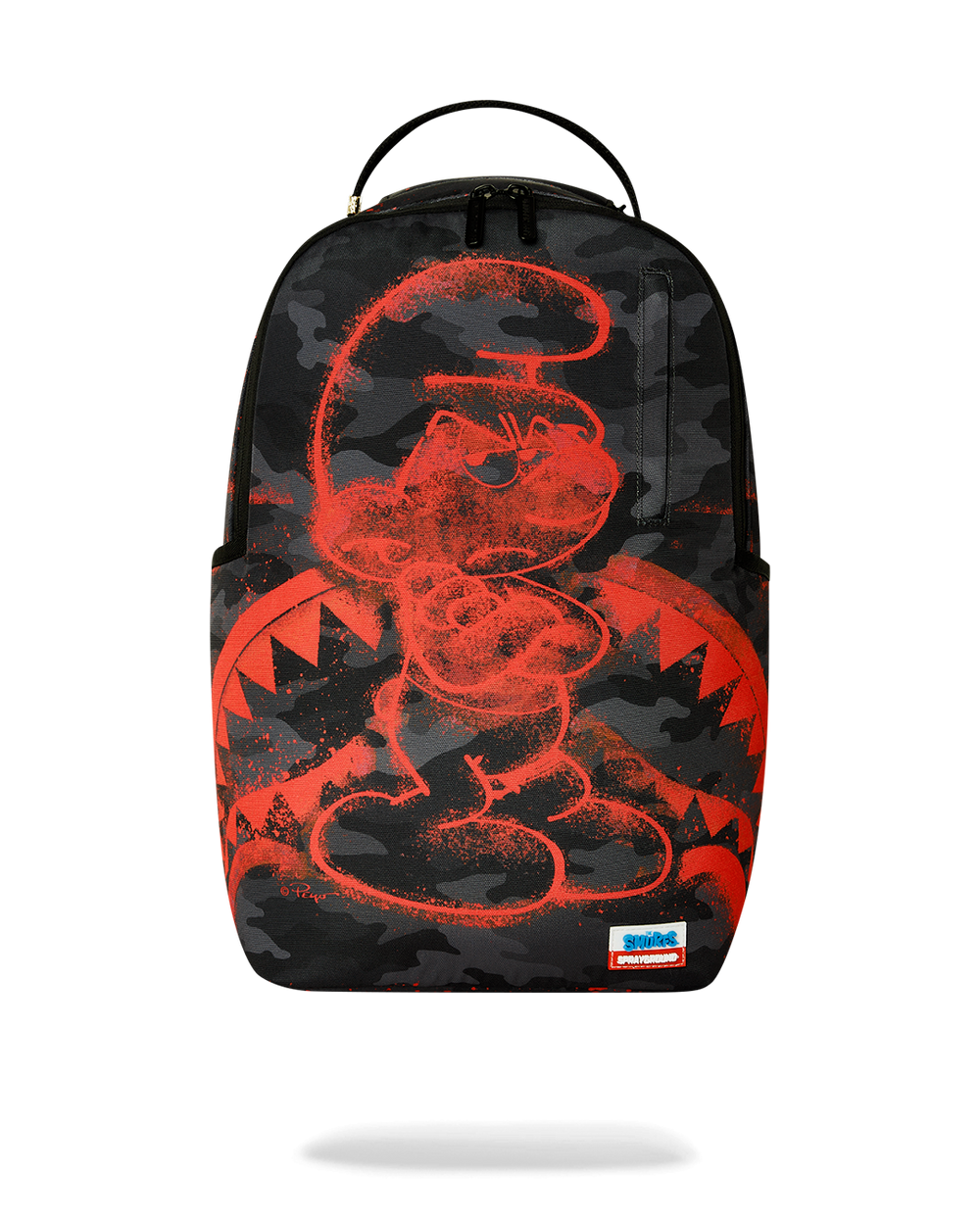 SMURFS RED STENCIL BACKPACK