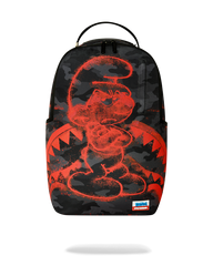 SMURFS RED STENCIL BACKPACK