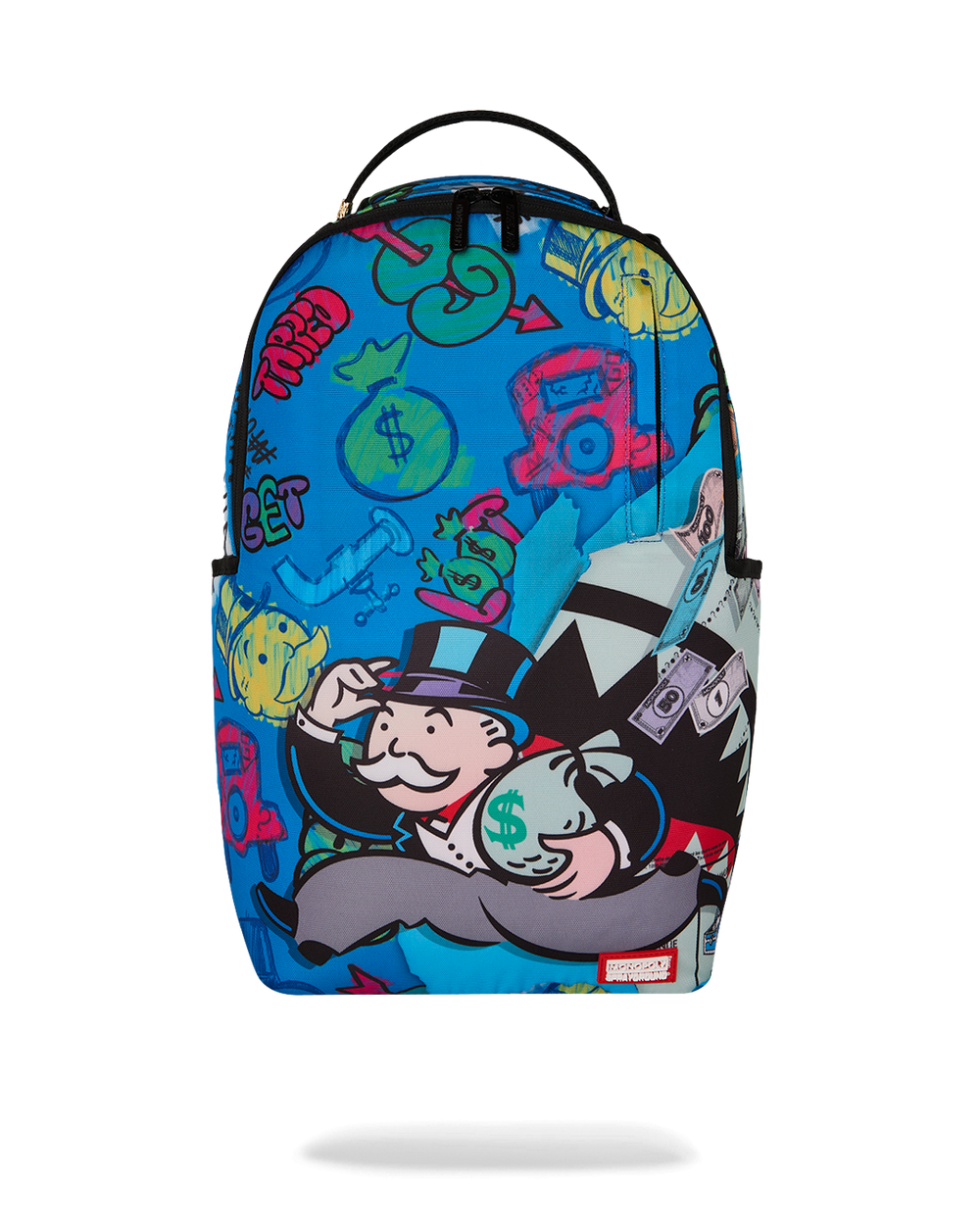 MONOPOLY BLUE TEAR THROUGH BACKPACK