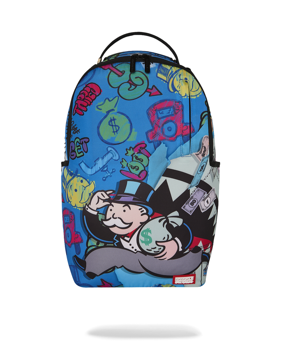 MONOPOLY BLUE TEAR THROUGH BACKPACK