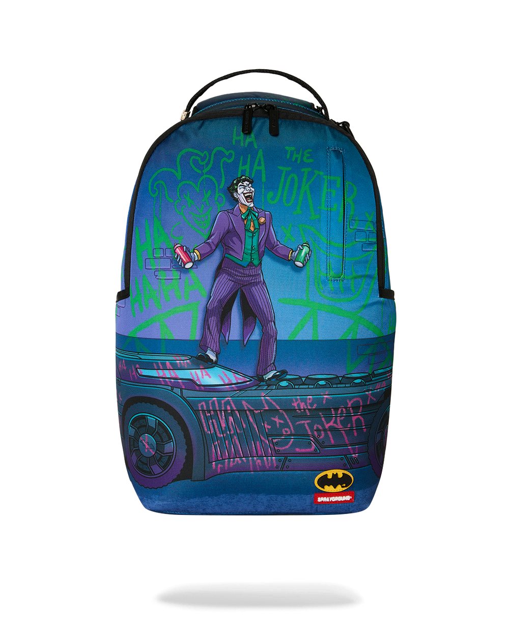 DC JOKER TAGGED UP BATMOBILE BACKPACK