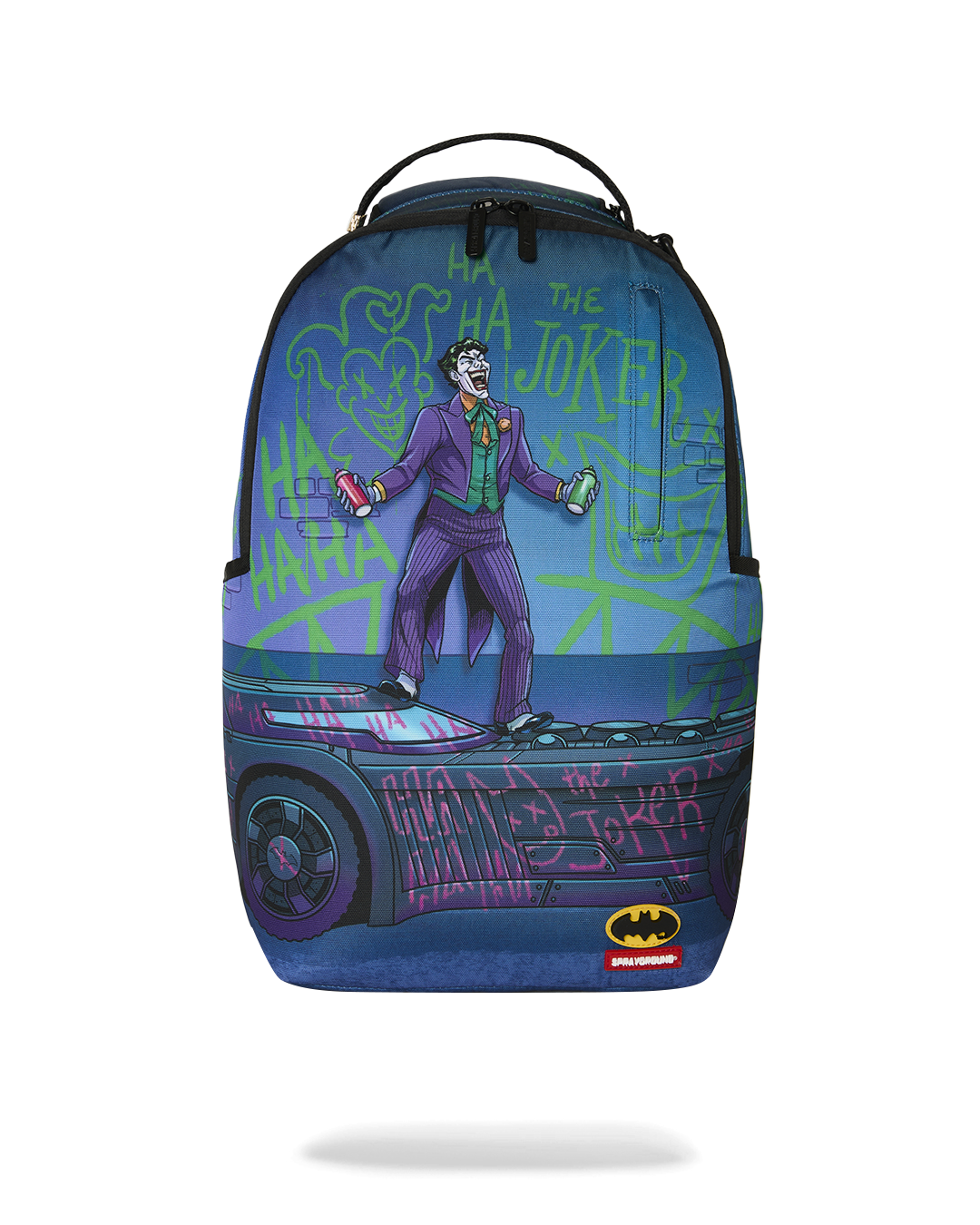 DC JOKER TAGGED UP BATMOBILE BACKPACK