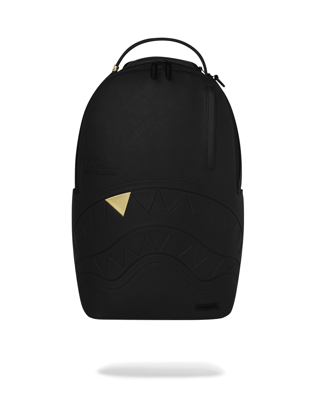 BLACKED OUT EMBOSSED GOLD TOOTH BACKPACK
