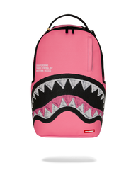 SHARK CENTRAL PINK EMBROIDERED SHARK BACKPACK
