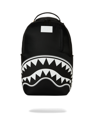 SHARK CENTRAL WHITE STENCIL SHARK BLACK NYLON BACKPACK