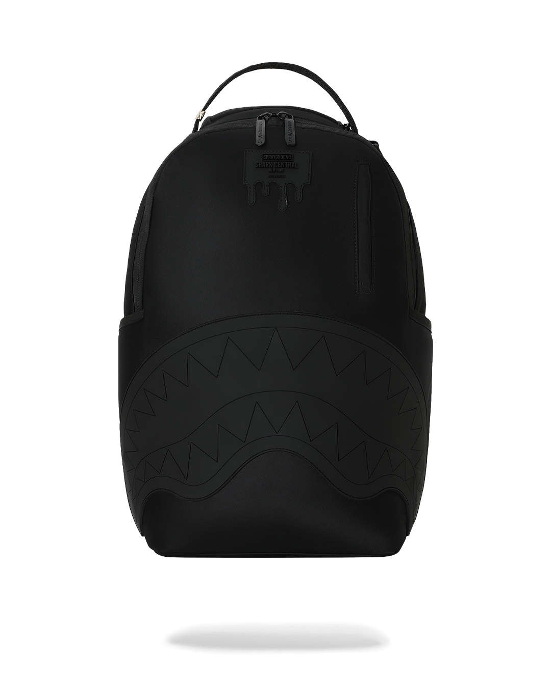 SHARK CENTRAL BLACKED OUT EMBOSSED NYLON BACKPACK