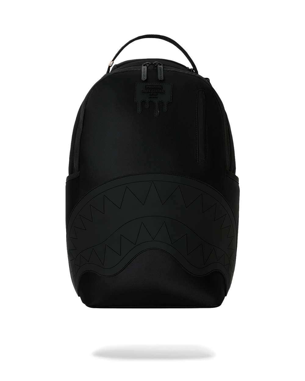 SHARK CENTRAL BLACKED OUT EMBOSSED NYLON BACKPACK