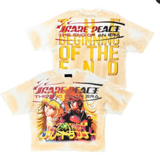 Rare peace Anime T-Shirt W/ Rhineston Detail