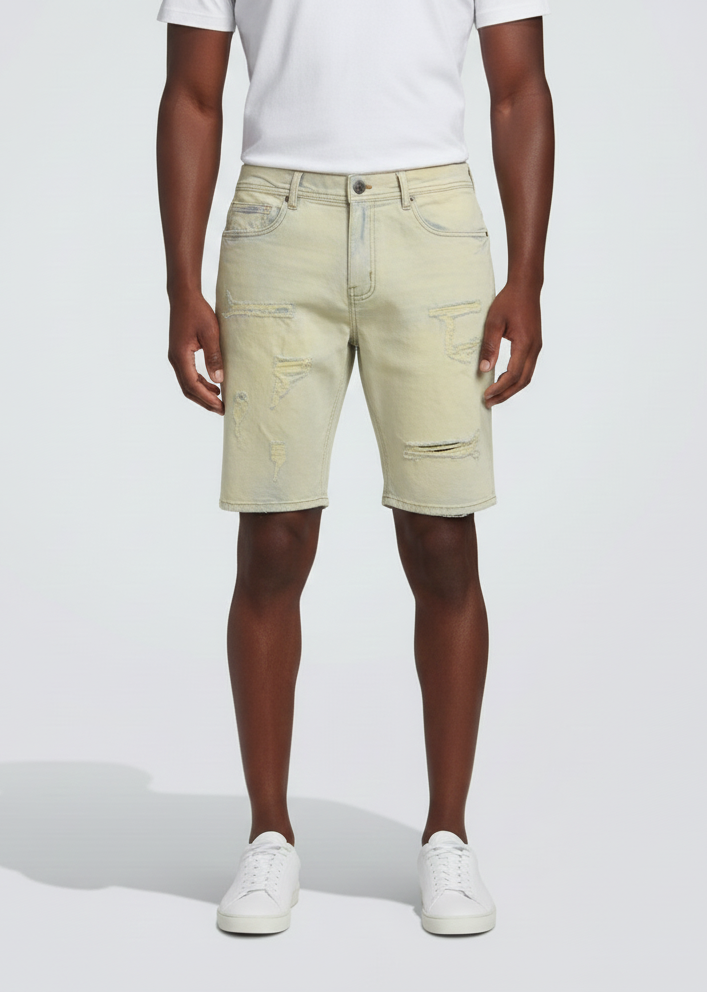 Core Ripped Shorts - Vanilla