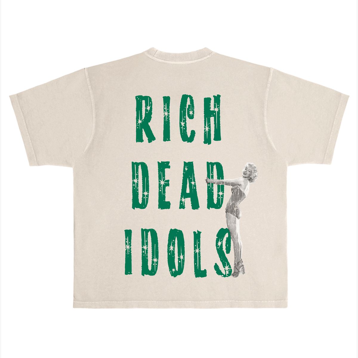 RICH SEX AND BIG CHECKS T-SHIRT TAN