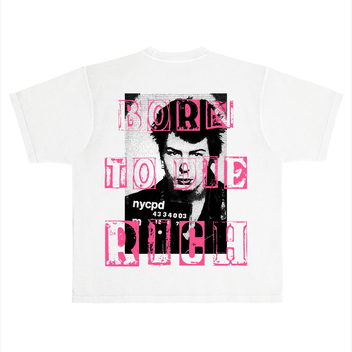 CASH OUT BEFORE YOU CRASH OUT T-SHIRT WHITE AND PINK