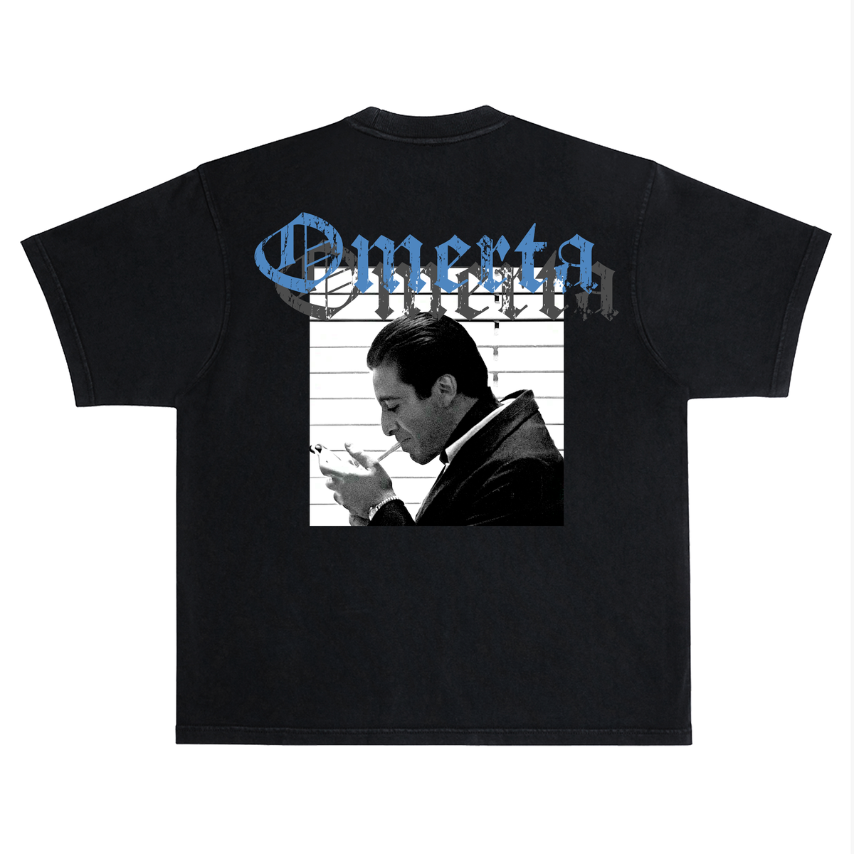 MICHAEL CORLEONE T-SHIRT BLACK AND BLUE
