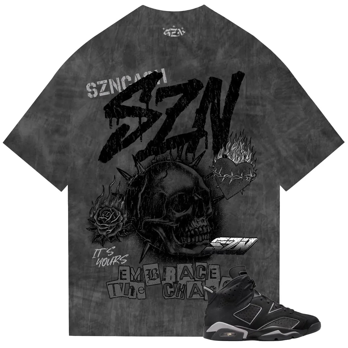 Dark Rampage Tee (Vintage
Black) | SZN