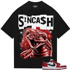 CASH SNAKE TEE (BLACK)