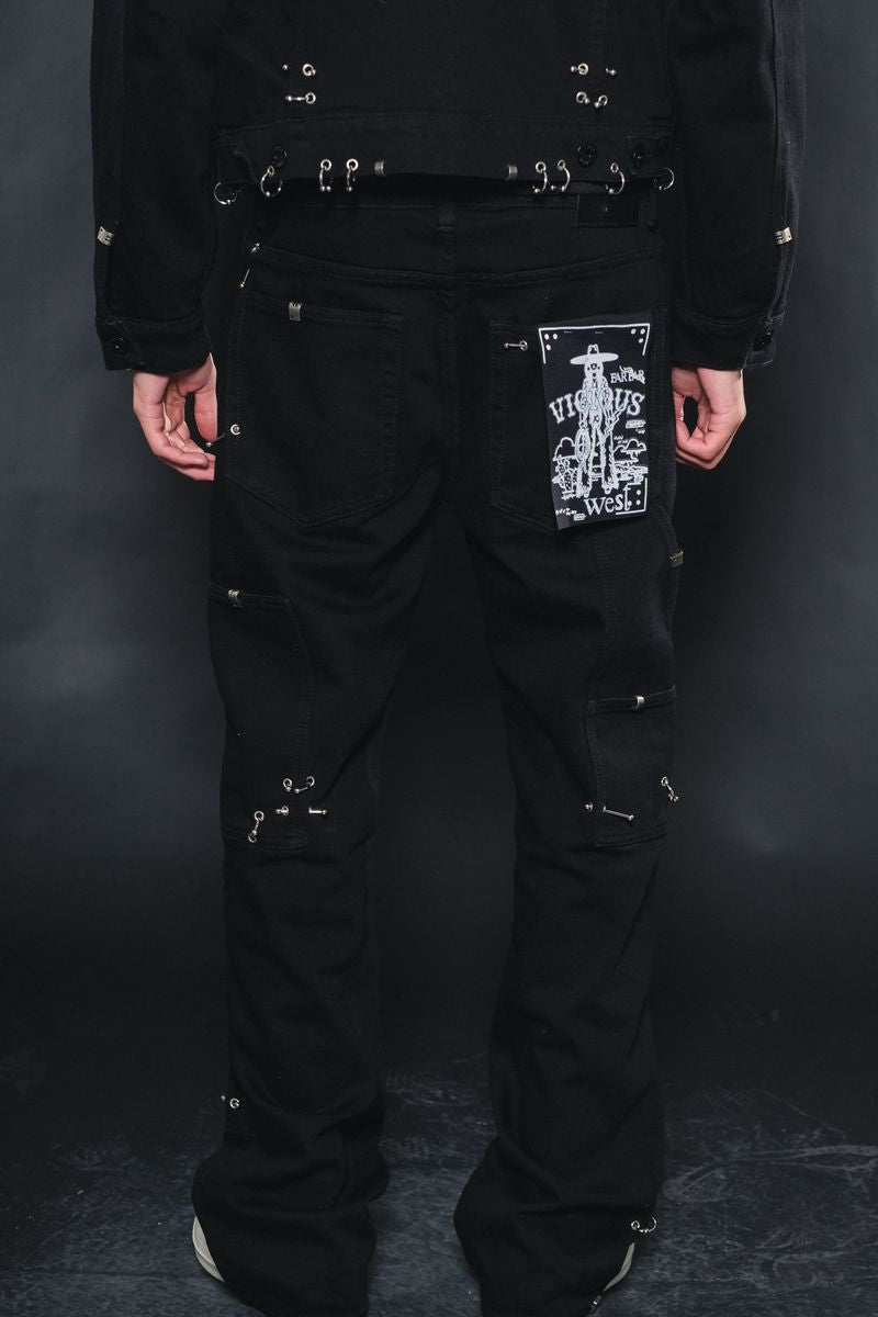 Vicious Baggy Carpenter Jeans - Vintage Black