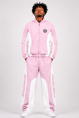 Focus Nylon Track Pants - Black/Pink