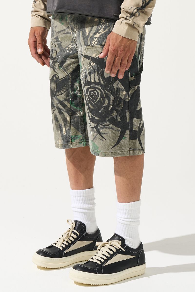 SERENEDE PARADI$E Denim Shorts