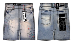 PREME INDIGO WASH SPIDER STONES JORTS