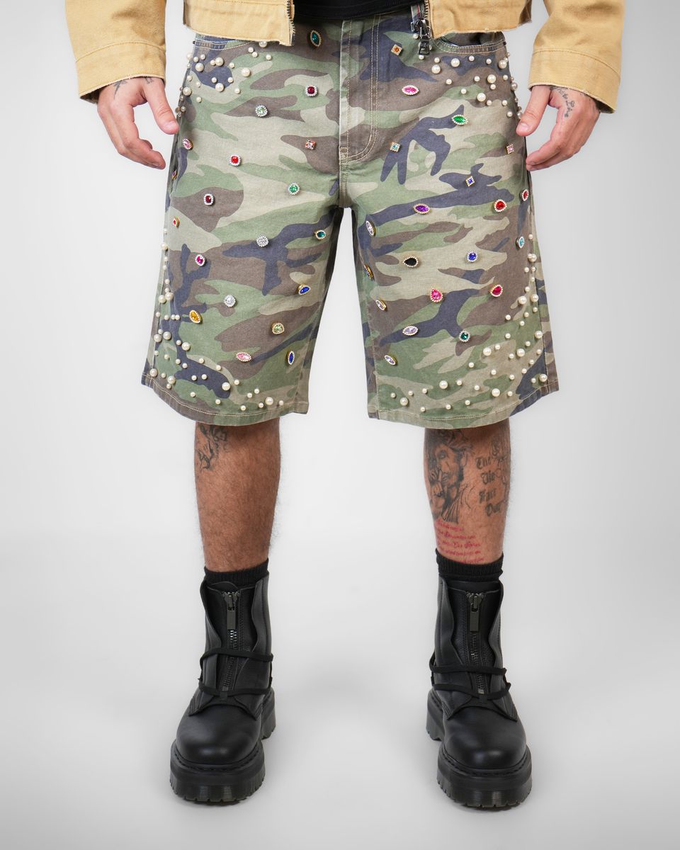 PREME camouflage shorts Diamonds