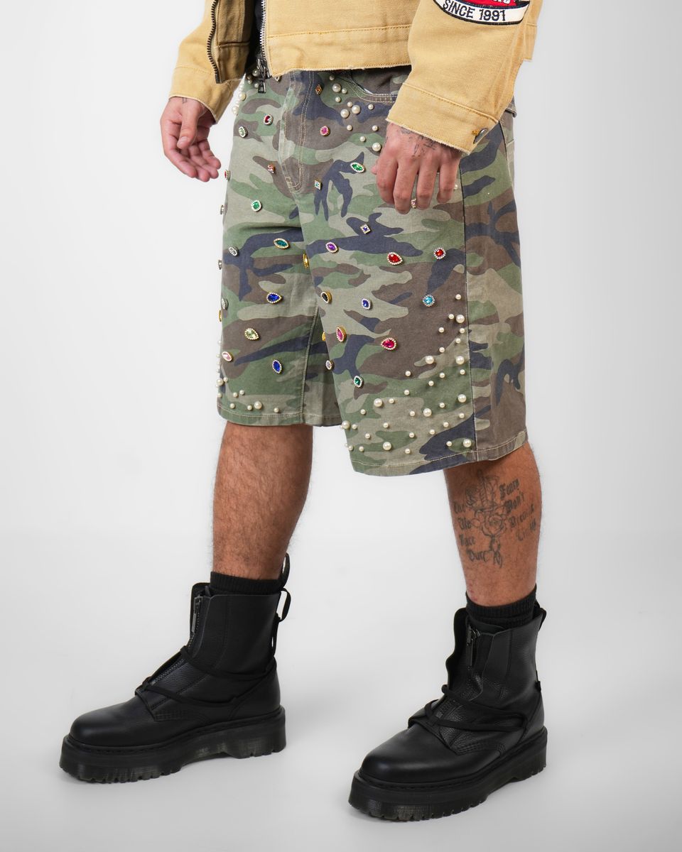 PREME camouflage shorts Diamonds